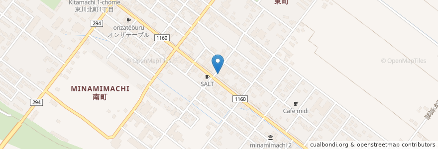 Mapa de ubicacion de ヴェレゾン en اليابان, محافظة هوكايدو, 上川総合振興局, 上川郡(石狩国), 東川町.