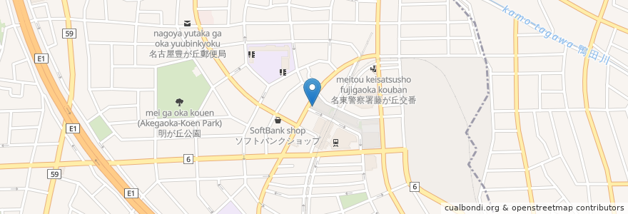 Mapa de ubicacion de たこ焼のいちから en 日本, 愛知県, 長久手市, 名東区.