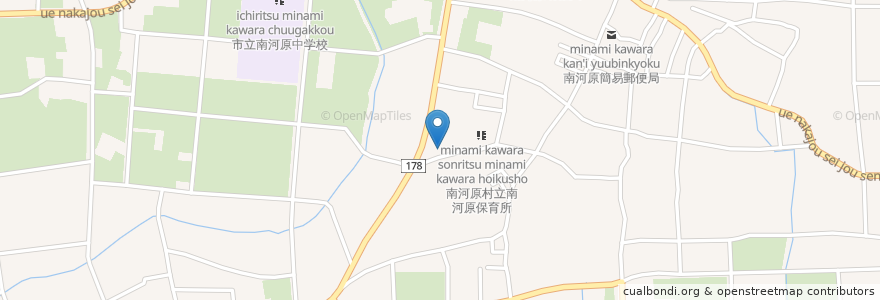 Mapa de ubicacion de 親孝行うどん 南河原店 en Japão, 埼玉県, 行田市.