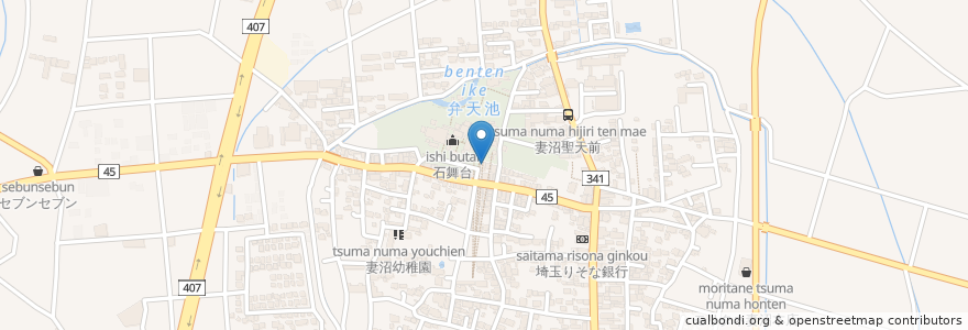 Mapa de ubicacion de 騎崎屋 en Japan, Präfektur Saitama, 熊谷市.