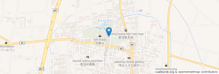 Mapa de ubicacion de 千代桝 en Japon, Préfecture De Saitama, 熊谷市.