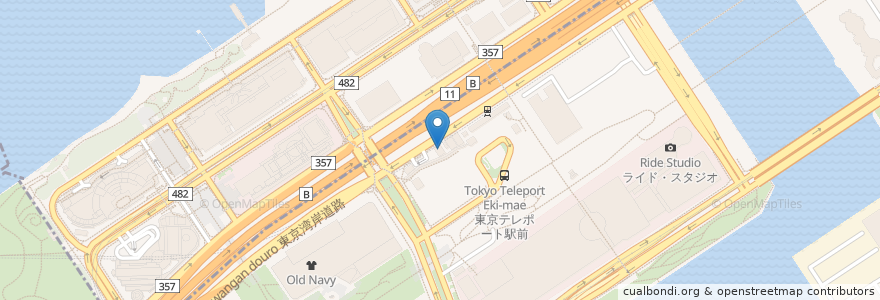 Mapa de ubicacion de バーミヤン en 日本, 東京都, 江東区.