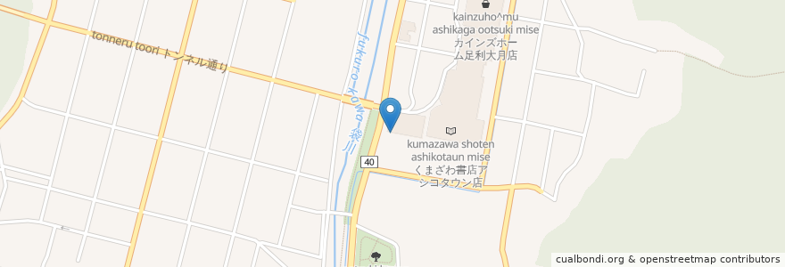 Mapa de ubicacion de ユナイテッド・シネマ アシコタウンあしかが en Japan, 栃木県, 足利市.