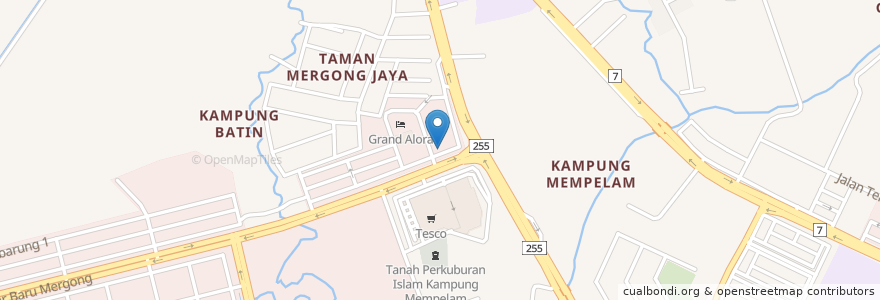 Mapa de ubicacion de Kechik en Malezya, Kedah, Kota Setar.