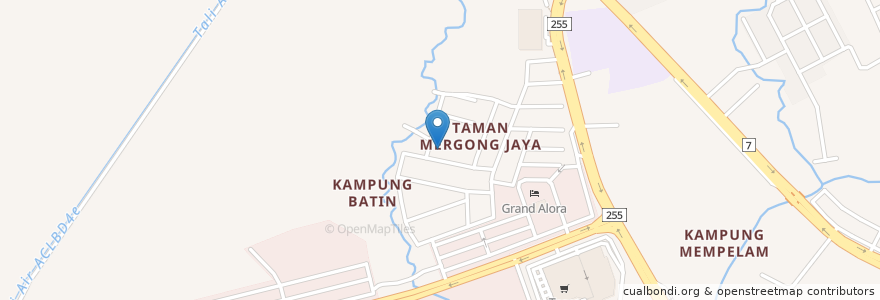 Mapa de ubicacion de Tabika KEMAS en Malaysia, Kedah, Kota Setar.