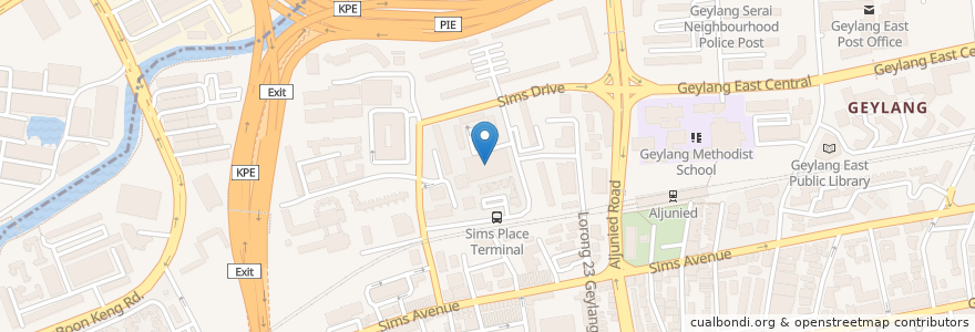Mapa de ubicacion de Block 49 Food Centre en Singapur, Southeast.