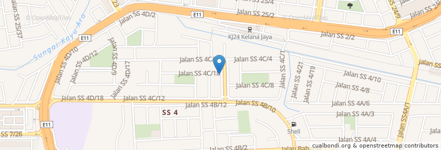 Mapa de ubicacion de B & Best Seafood Restaurant en Malasia, Selangor, Petaling Jaya.