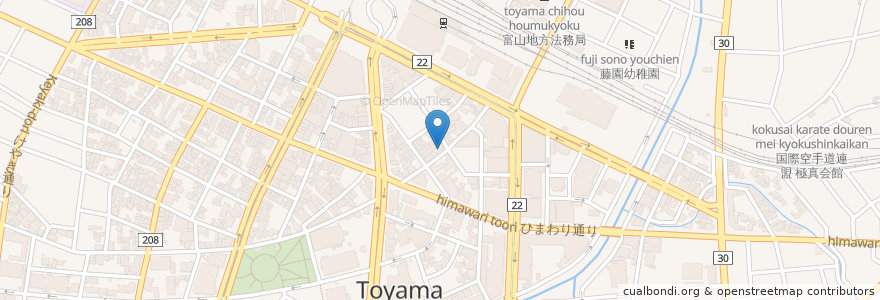 Mapa de ubicacion de 五万石本店 en Japan, Präfektur Toyama, 富山市.