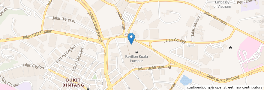 Mapa de ubicacion de La Boca en Malasia, Selangor, Kuala Lumpur.