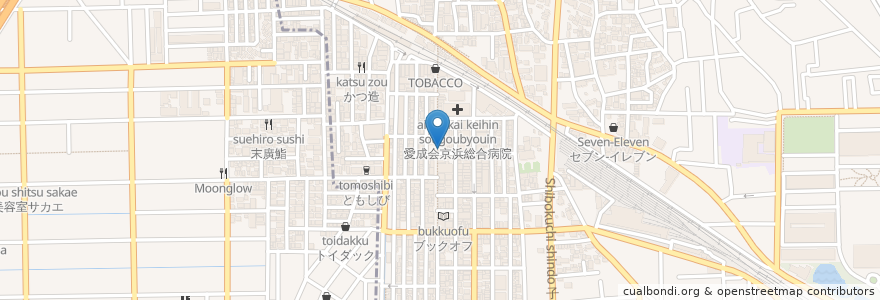 Mapa de ubicacion de 珈琲館 en Japan, Kanagawa Prefecture, Kawasaki, Nakahara Ward.