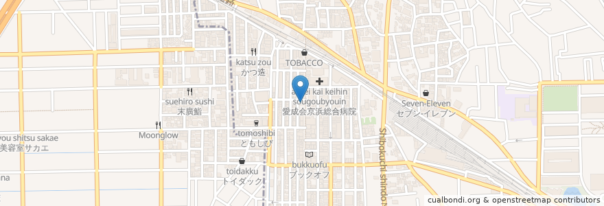 Mapa de ubicacion de 軽食喫茶ヴィ en Japon, Préfecture De Kanagawa, Kawasaki, 中原区.