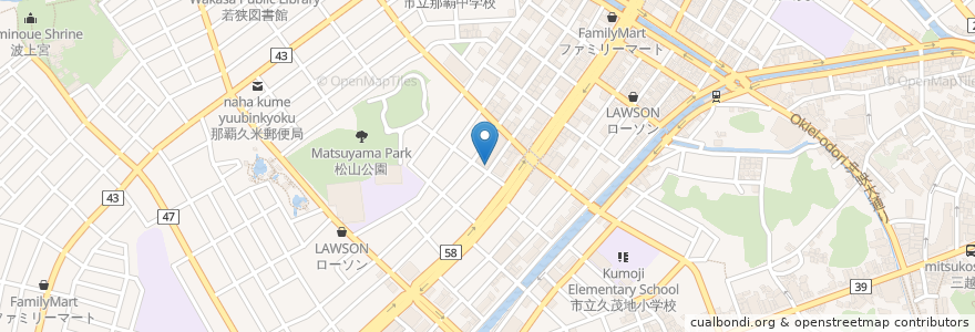 Mapa de ubicacion de 彩食酒蔵OUKA en 日本, 沖縄県, 那覇市.