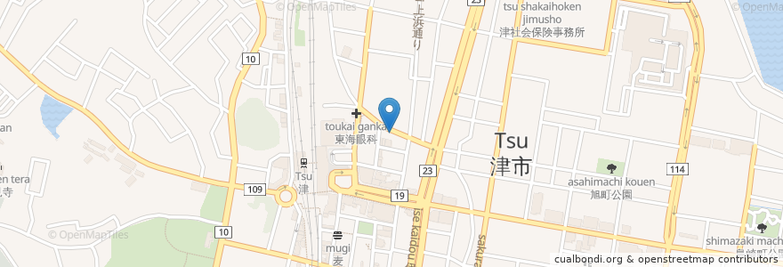 Mapa de ubicacion de ニッポンレンタカー en Япония, Миэ, 津市.