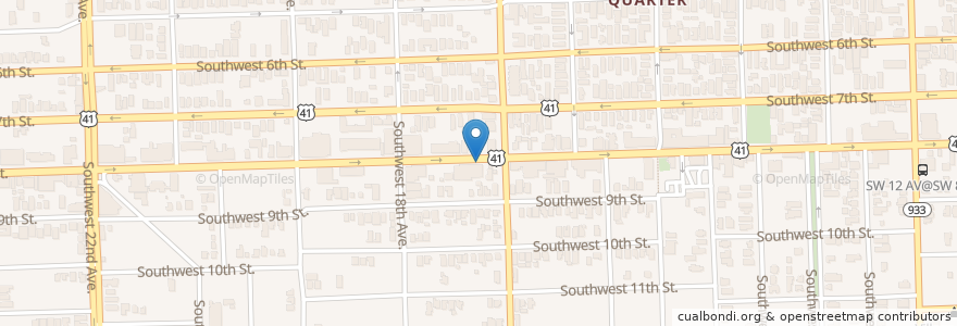 Mapa de ubicacion de Wet Bar en Amerika Syarikat, Florida, Miami-Dade County, Miami.