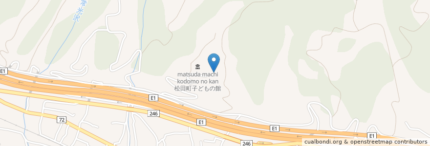 Mapa de ubicacion de 松田山ハーブガーデン en Japan, 神奈川県, 足柄上郡, 松田町.