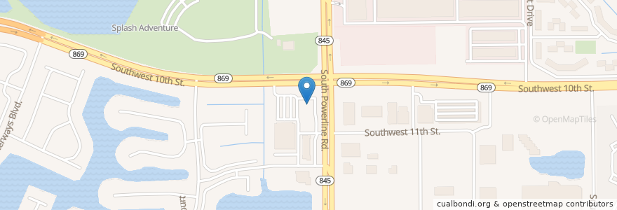 Mapa de ubicacion de Shell en Estados Unidos De América, Florida, Broward County, Deerfield Beach.