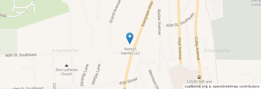 Mapa de ubicacion de Nancy L Hamlin, LLC en Stati Uniti D'America, Washington, Snohomish County, Everett.