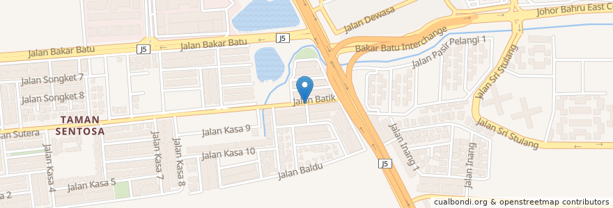 Mapa de ubicacion de Ah Koong en Malaisie, Iskandar Malaysia, Iskandar Malaysia, Johor Bahru, Johor Bahru.