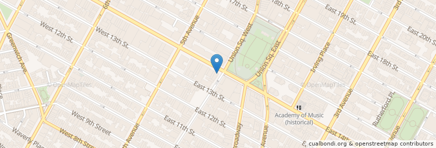 Mapa de ubicacion de Bank of America en 美利坚合众国/美利堅合眾國, 纽约州 / 紐約州, 纽约, 纽约县, Manhattan.