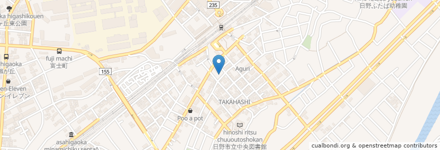 Mapa de ubicacion de アップルパーク en Япония, Токио, Хино.
