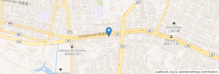 Mapa de ubicacion de 龍生堂薬局 en 日本, 东京都/東京都, 新宿区/新宿區.
