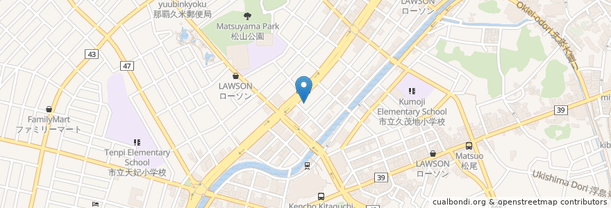 Mapa de ubicacion de 琉球放送(RBC) en Japão, 沖縄県, 那覇市.