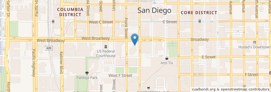 Mapa de ubicacion de Chase en Соединённые Штаты Америки, Калифорния, San Diego County, San Diego.