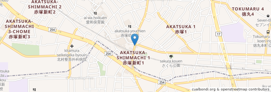 Mapa de ubicacion de 九州ラーメン en اليابان, 東京都, 練馬区.
