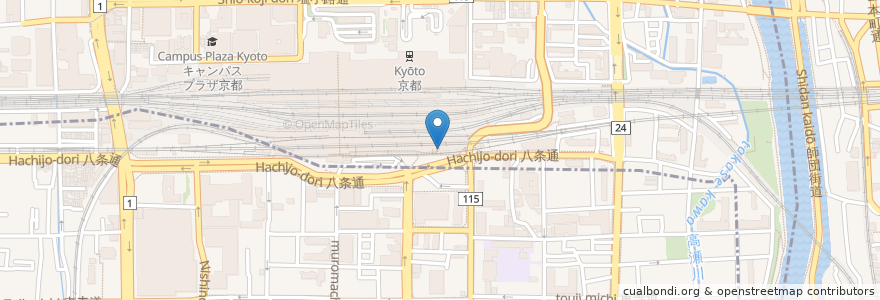 Mapa de ubicacion de マクドナルド en Jepun, 京都府, 京都市, 下京区.
