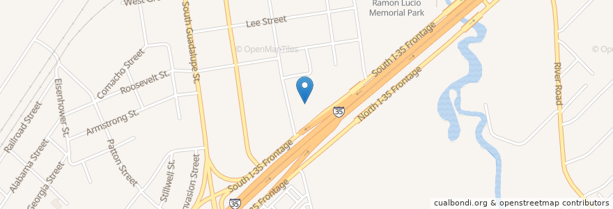 Mapa de ubicacion de Gas station that sells diesel en 美利坚合众国/美利堅合眾國, 得克萨斯州 / 德克薩斯州 / 德薩斯州, San Marcos, Hays County.