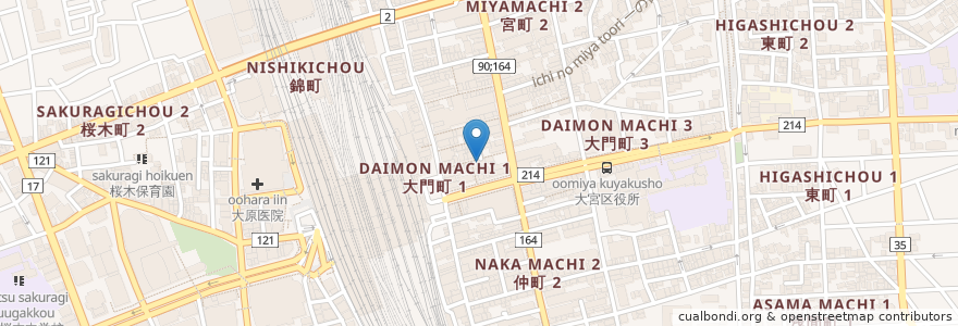 Mapa de ubicacion de 順順餃子酒場 en اليابان, 埼玉県, さいたま市, 大宮区.