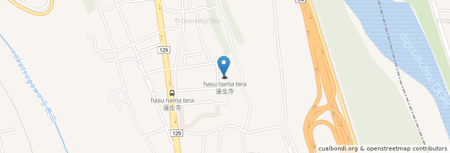 Mapa de ubicacion de 蓮生寺 en اليابان, كاناغاوا, 厚木市.