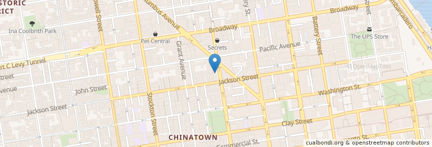 Mapa de ubicacion de House of Nanking en アメリカ合衆国, カリフォルニア州, サンフランシスコ, San Francisco.