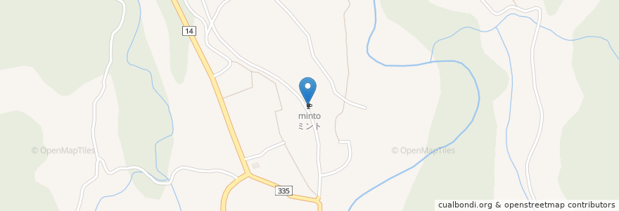 Mapa de ubicacion de ミント en 日本, 新泻县, 新発田市.