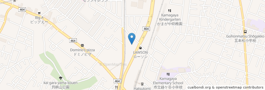 Mapa de ubicacion de くすりの福太郎 en ژاپن, 千葉県, 鎌ケ谷市.