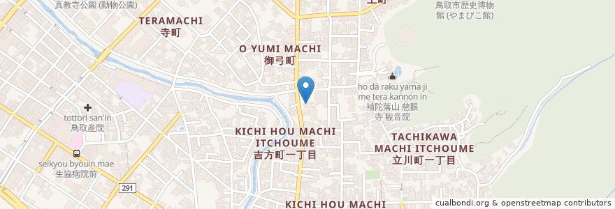 Mapa de ubicacion de 修立地区公民館 en Япония, Тоттори, 鳥取市.