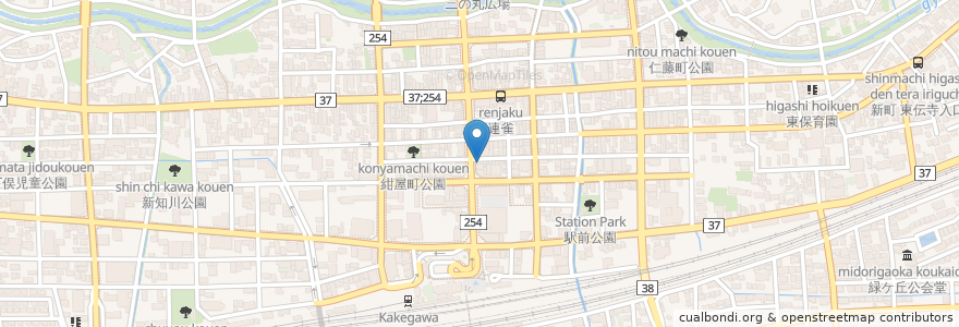Mapa de ubicacion de 沙羅の樹 en Japão, 静岡県, 掛川市.