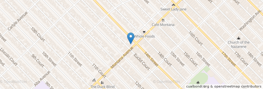 Mapa de ubicacion de R&D Kitchen en Amerika Birleşik Devletleri, Kaliforniya, Los Angeles County.