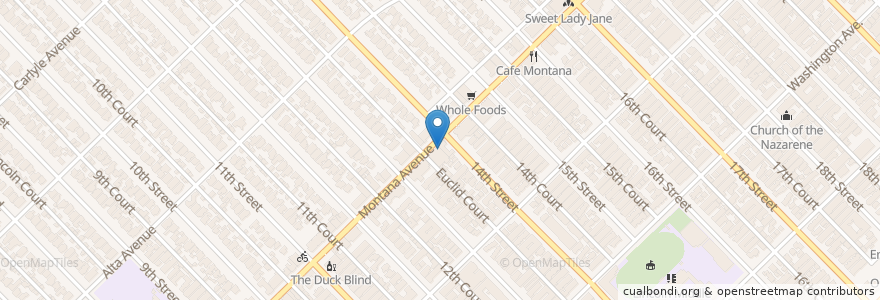 Mapa de ubicacion de Aero (American Cinematheque) en Estados Unidos Da América, Califórnia, Los Angeles County.