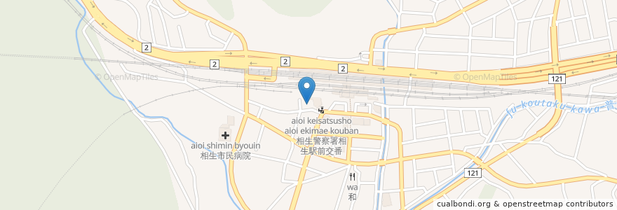 Mapa de ubicacion de あさひ en 日本, 兵庫県, 相生市.