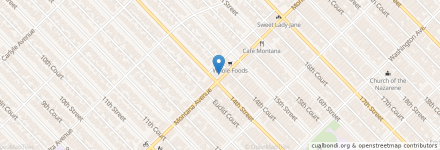 Mapa de ubicacion de Pradeep's en Estados Unidos Da América, Califórnia, Los Angeles County.