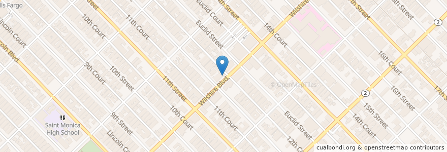 Mapa de ubicacion de Ingo's Tasty Diner en Stati Uniti D'America, California, Los Angeles County.