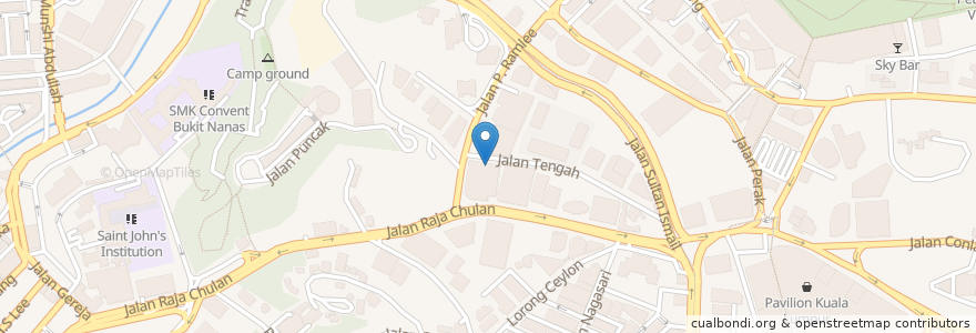 Mapa de ubicacion de Kafe Daily en Malásia, Selangor, Kuala Lumpur.