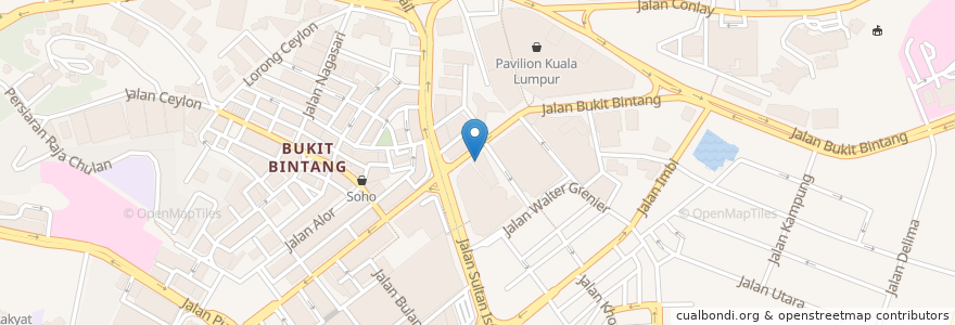 Mapa de ubicacion de Starbucks en 말레이시아, 슬랑오르, 쿠알라룸푸르.