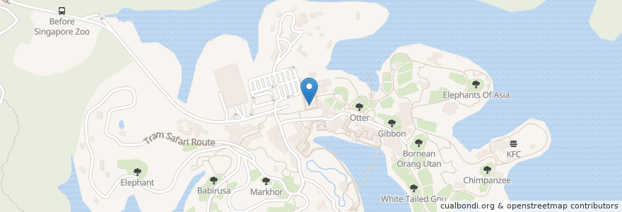 Mapa de ubicacion de Inuka Cafe en 싱가포르, Northwest.