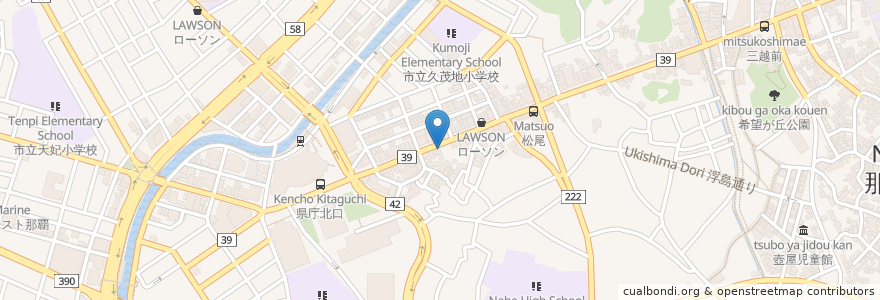 Mapa de ubicacion de チャーリー多幸寿 en Jepun, 沖縄県, 那覇市.