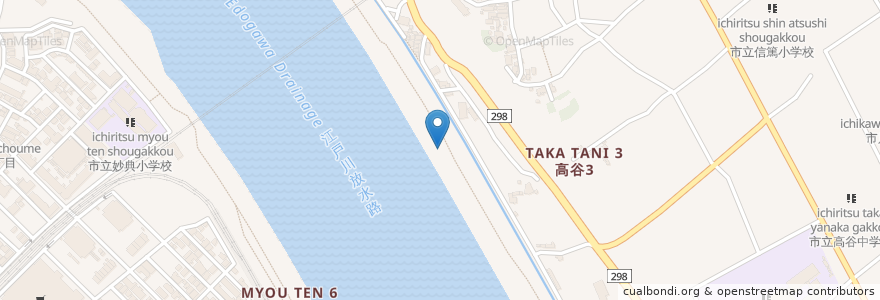 Mapa de ubicacion de 高常遊船 en اليابان, 千葉県, 市川市.