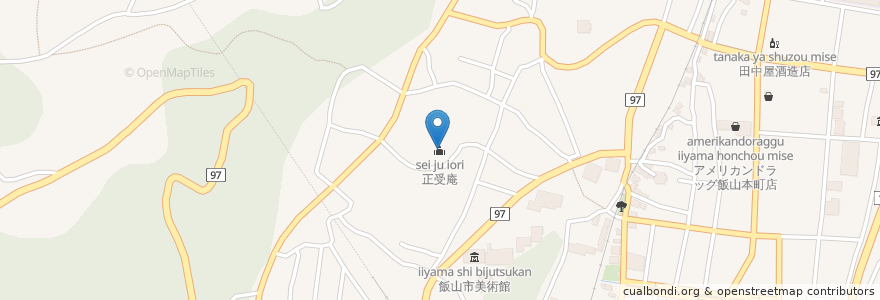 Mapa de ubicacion de 正受庵 en 日本, 长野县, 飯山市.