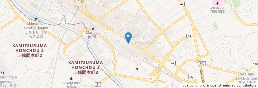 Mapa de ubicacion de 徳樹庵 en Japan, 東京都, 町田市.