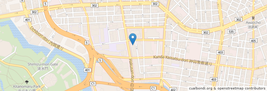 Mapa de ubicacion de 紅楼夢 en Japon, Tokyo, 千代田区.